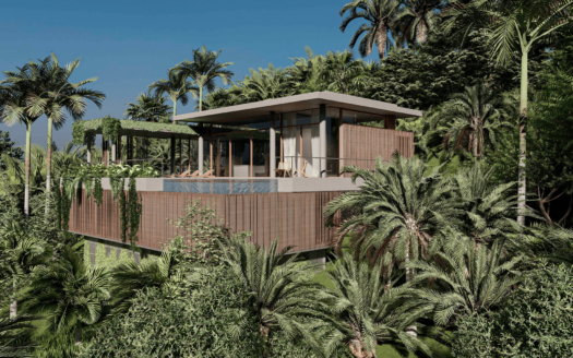 Villa de 3 habitaciones en preventa en comunidad ecológica con vista al mar