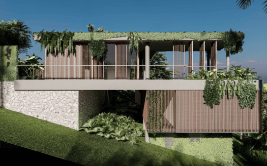 Villa de 3 habitaciones en preventa en comunidad ecológica con vista al mar
