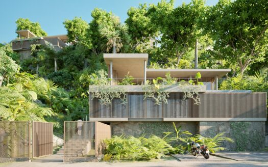 Villa de 3 habitaciones en preventa en comunidad ecológica con vista al mar